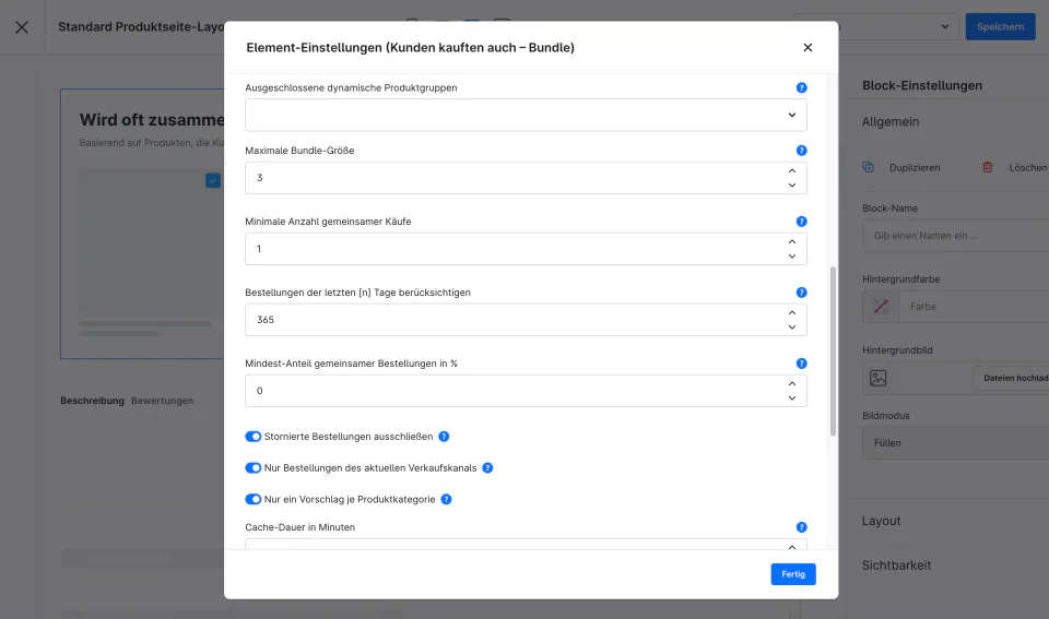 SixDetailBoughtTogether – Analyse und Ausschlüsse konfigurieren