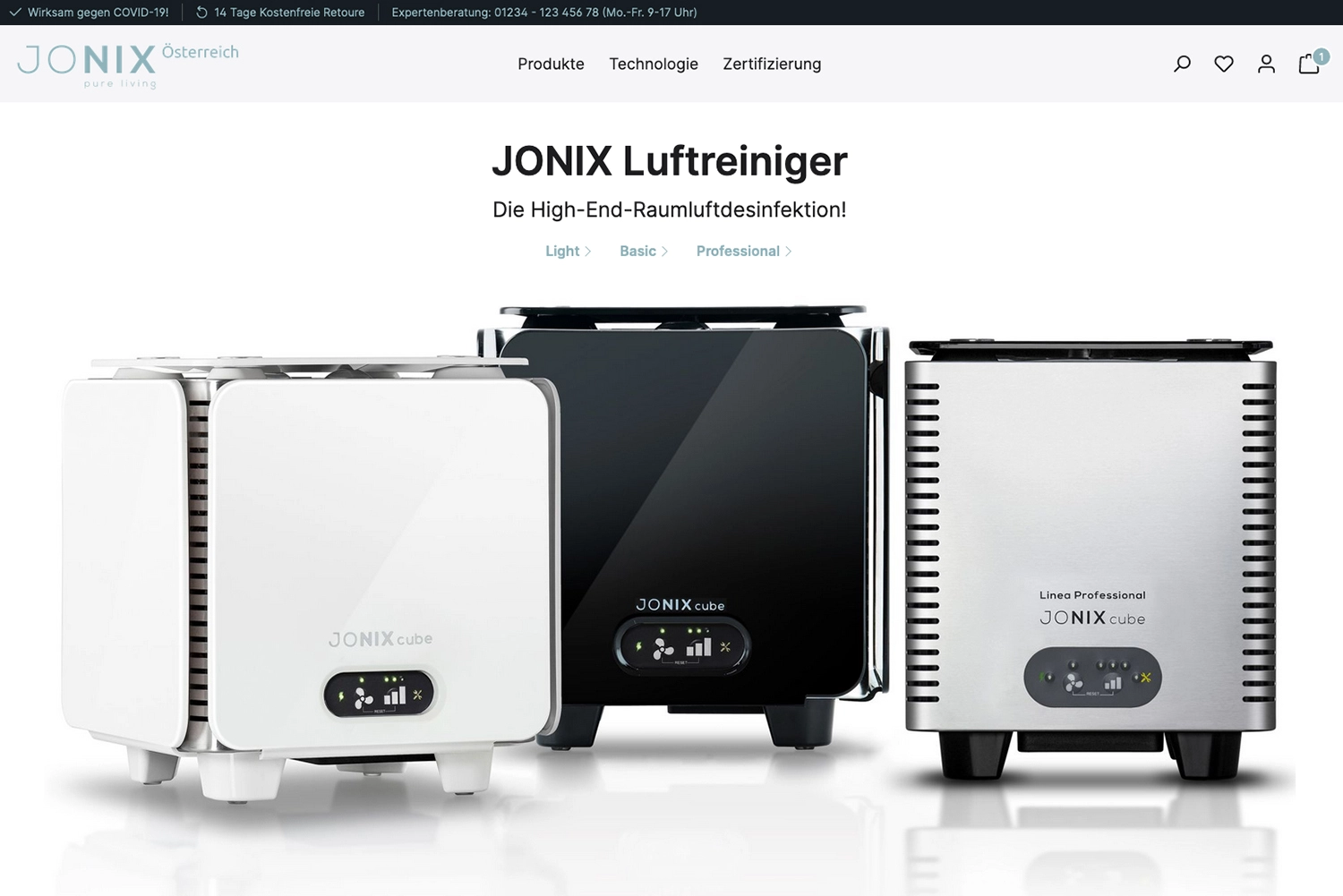 Shopware Shop jonix-air.at