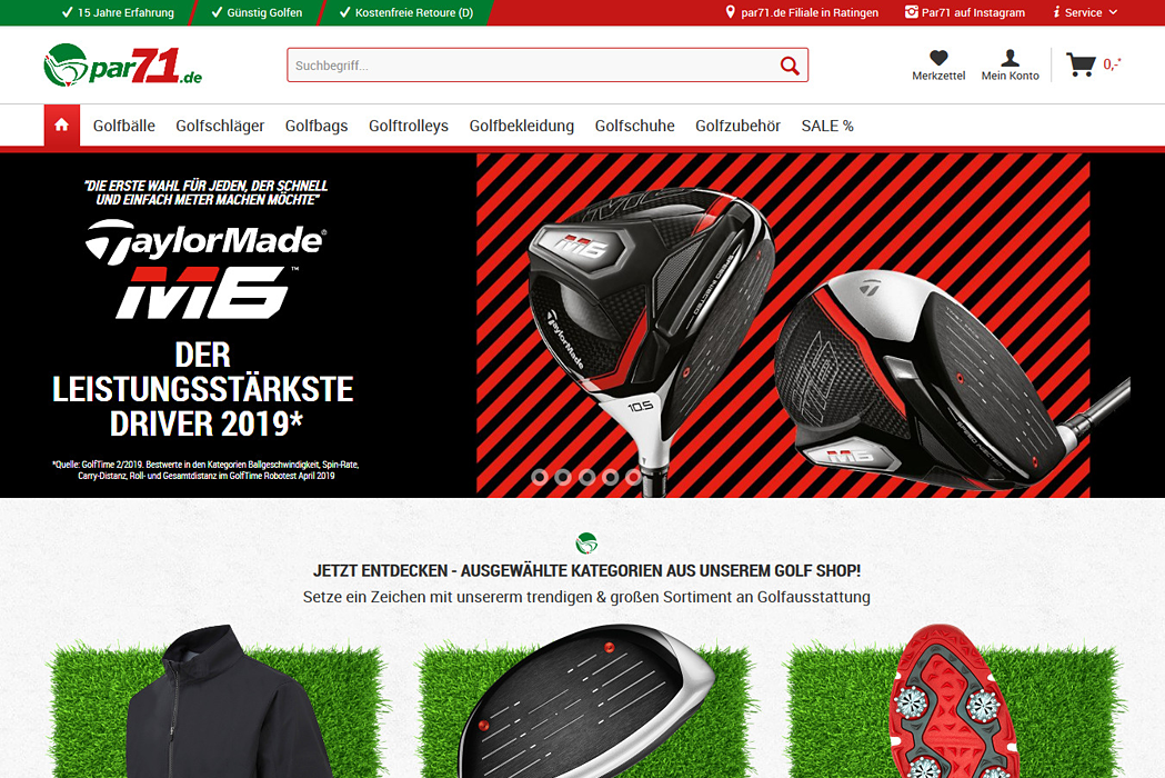 Par71.de - Golfshop